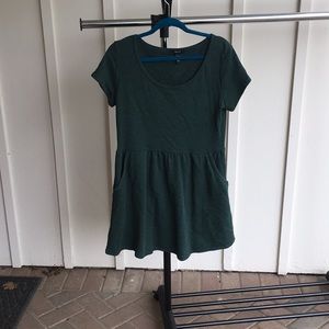 F21 green dress. Great causal dress